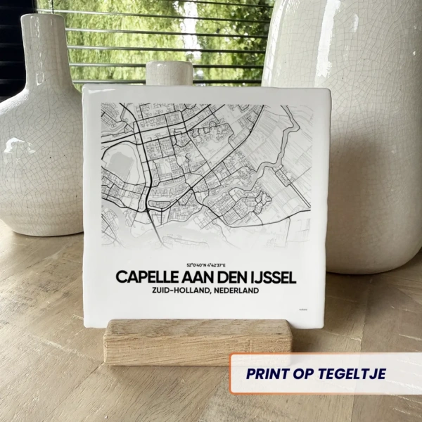 stadskaart Capelle aan den IJssel tegeltje