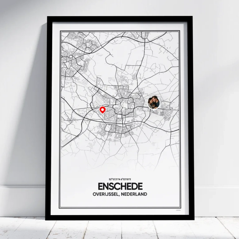 stadskaart Enschede poster