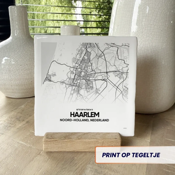 stadskaart Haarlem tegeltje