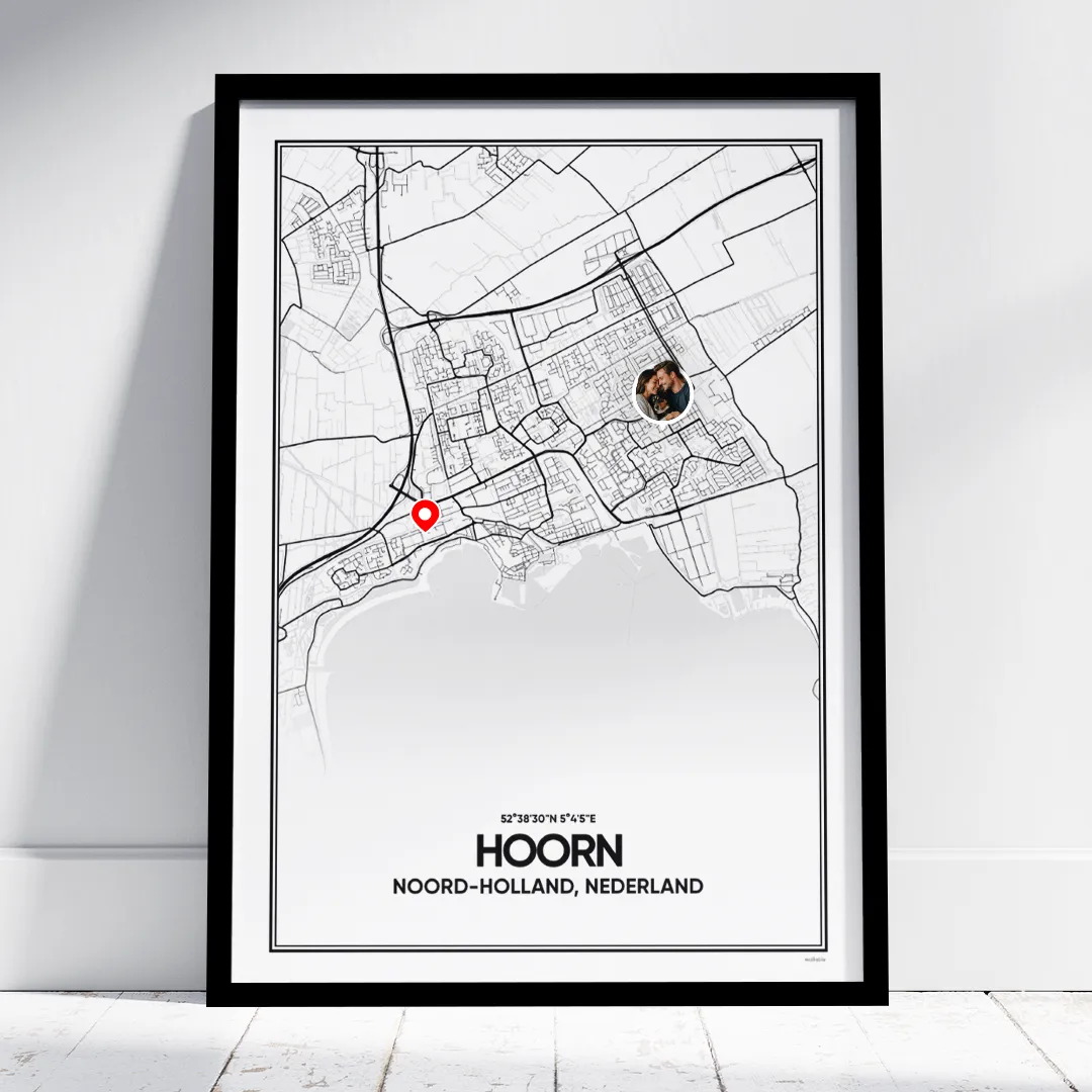 stadskaart Hoorn poster stadskaart Hoorn poster