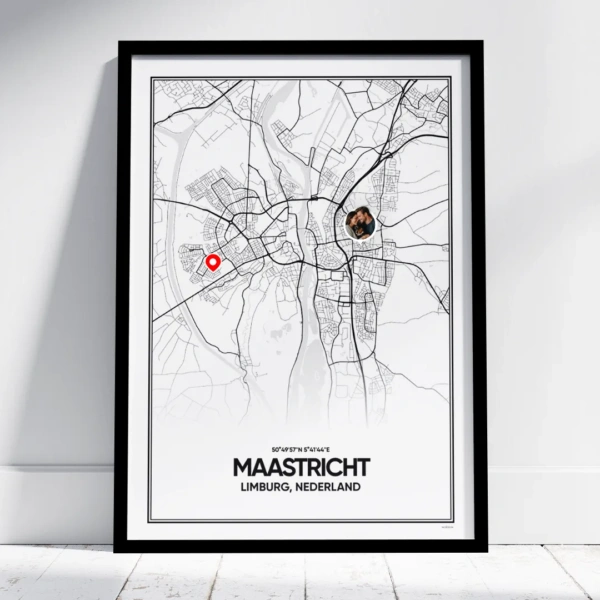 stadskaart Maastricht poster