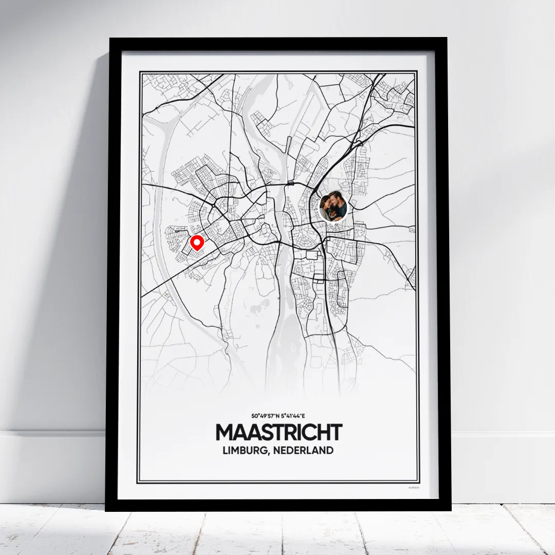 stadskaart Maastricht poster