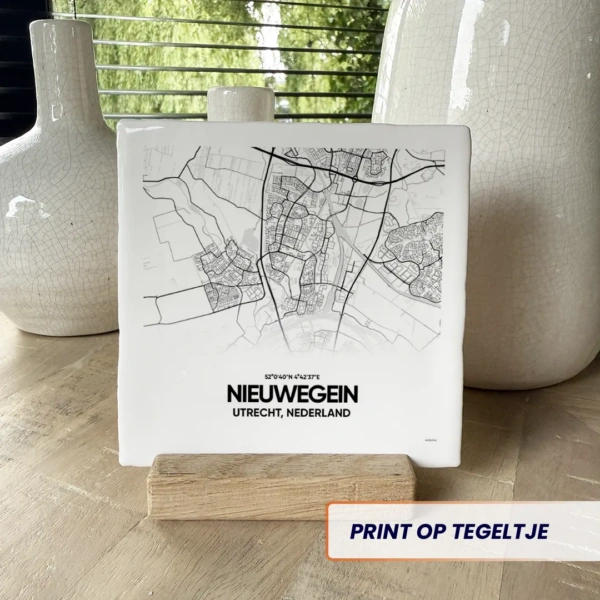 stadskaart Nieuwegein tegeltje