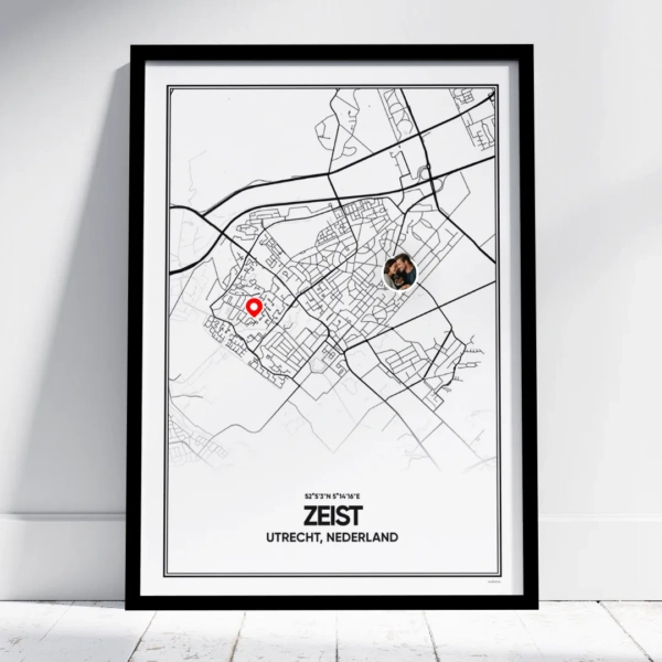 stadskaart Zeist poster