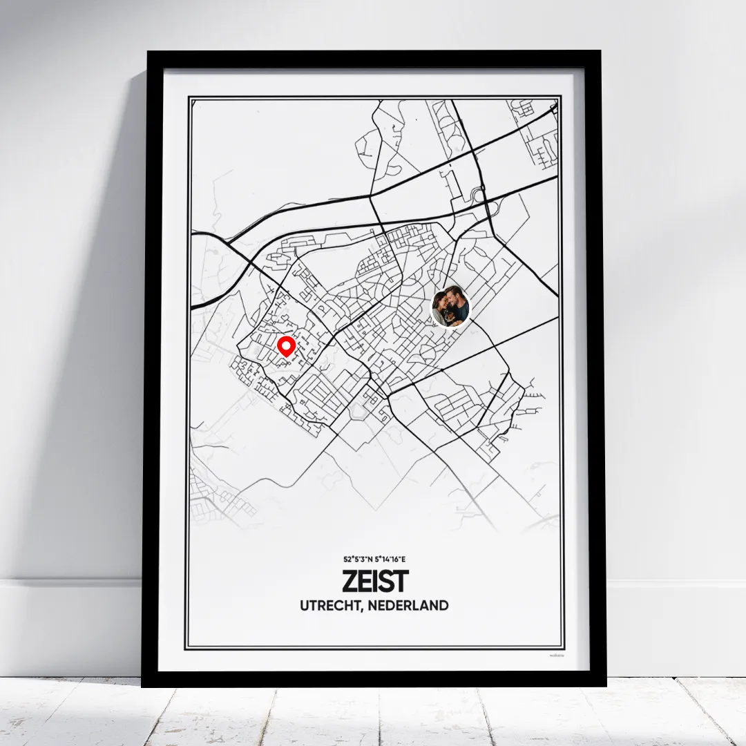stadskaart Zeist poster stadskaart Zeist poster
