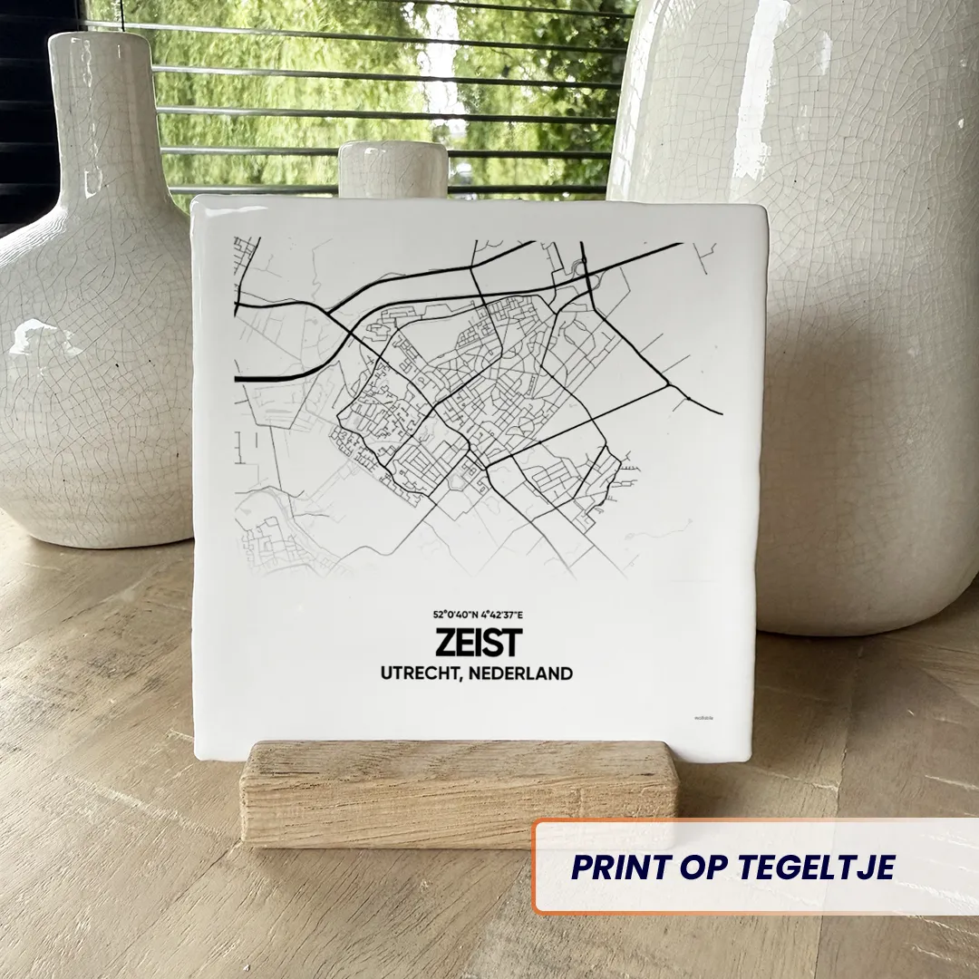 stadskaart Zeist tegeltje
