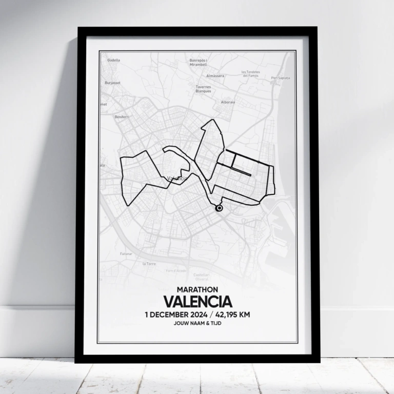 Valencia Marathon 2024 print