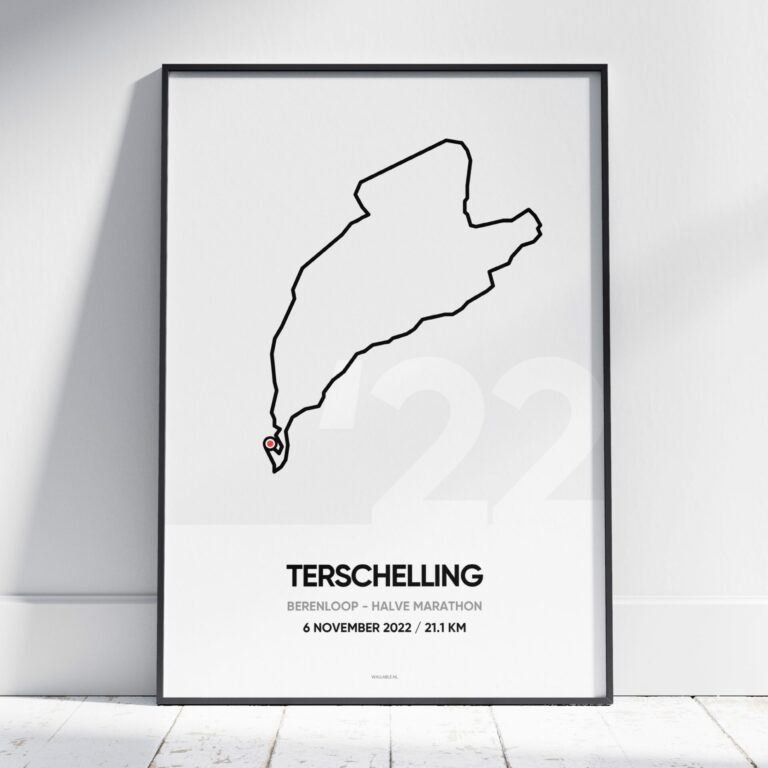 2022 Berenloop Terschelling Halve Marathon Poster
