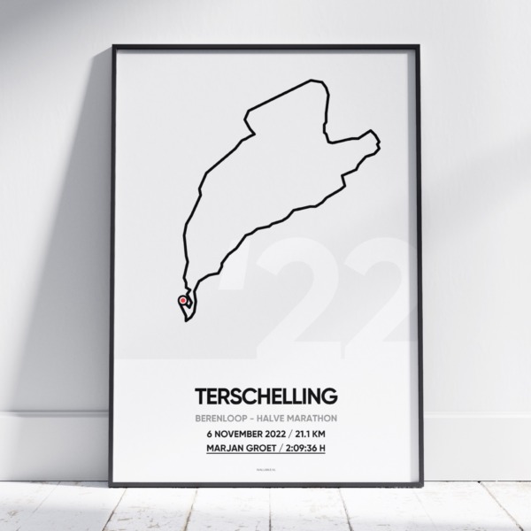 2022 Berenloop Terschelling Halve Marathon Poster