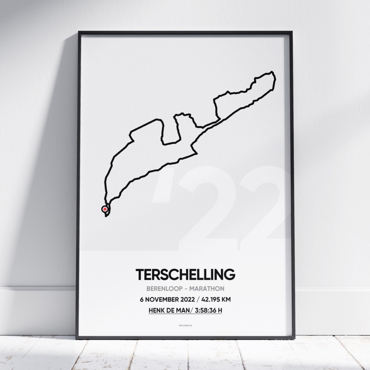 2022 Berenloop Terschelling Marathon Poster