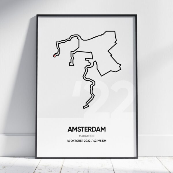 2022 Marathon Amsterdam Poster