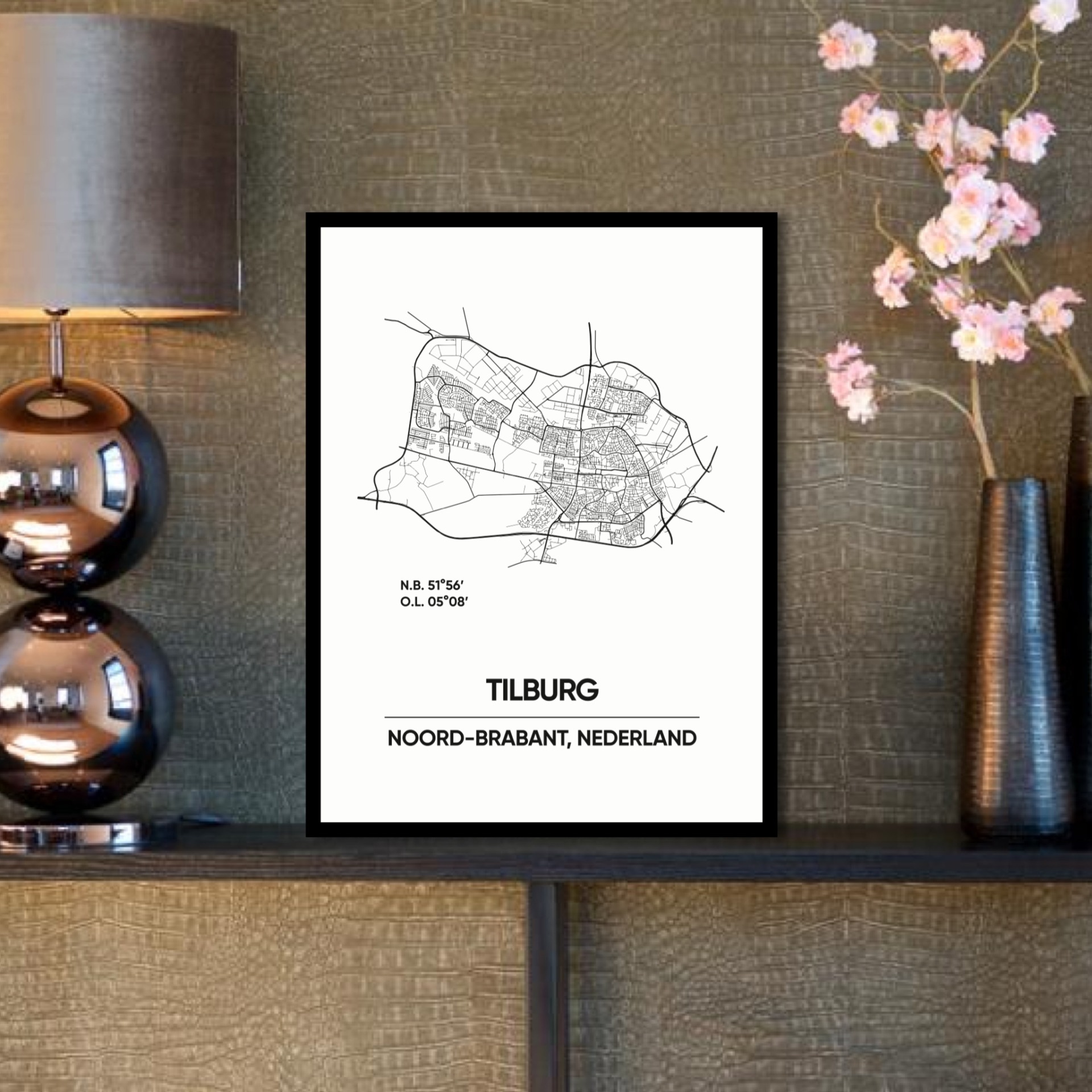 Tilburg stad poster Wallable