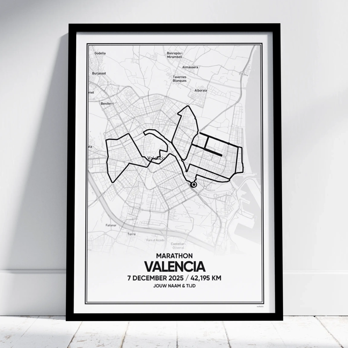 Valencia marathon 2025 print