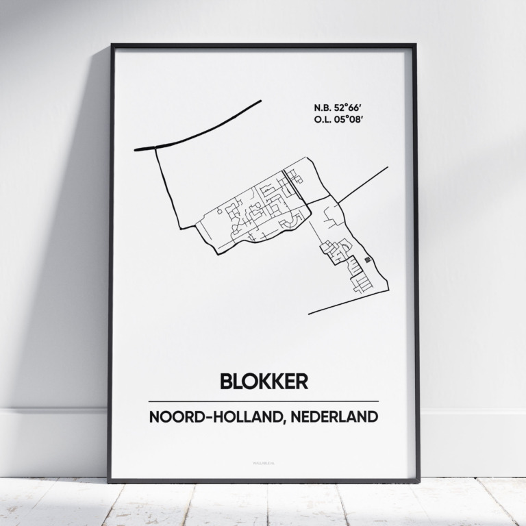 Blokker stad poster