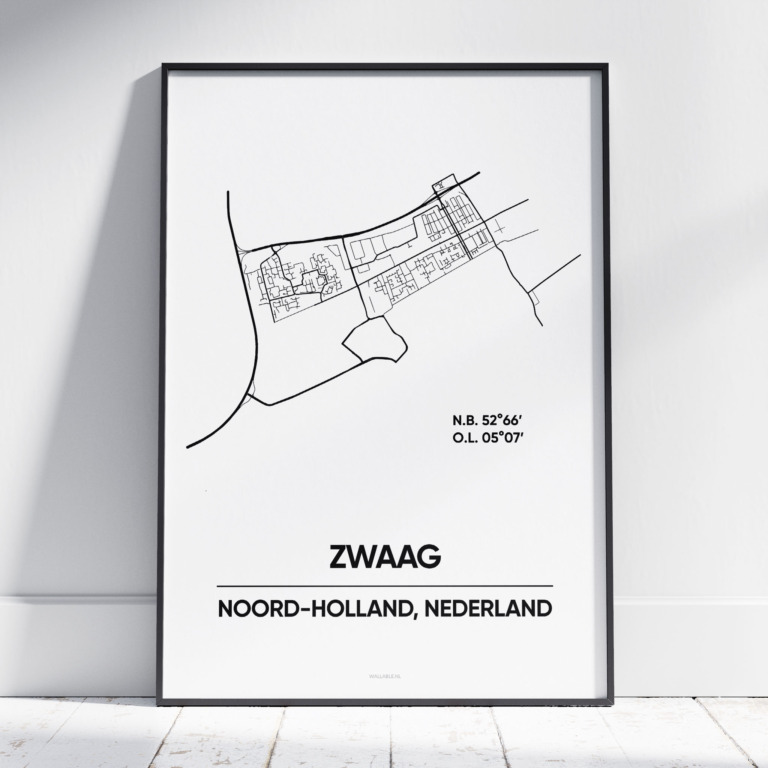 Zwaag stad poster
