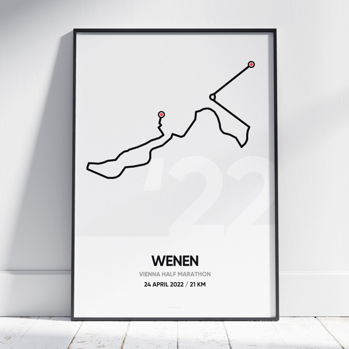 2022 Halve marathon Wenen poster