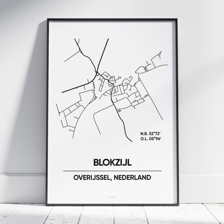 Blokzijl stad poster