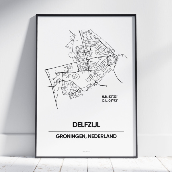 Delfzijl stad poster