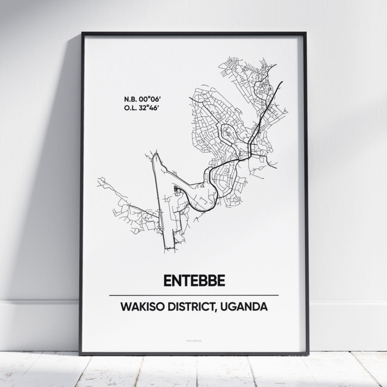 Entebbe - Uganda stad poster