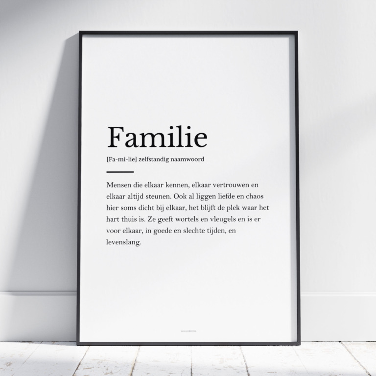 Familie poster