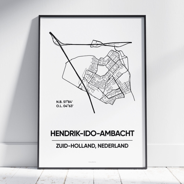 Hendrik-Ido-Ambacht stad poster