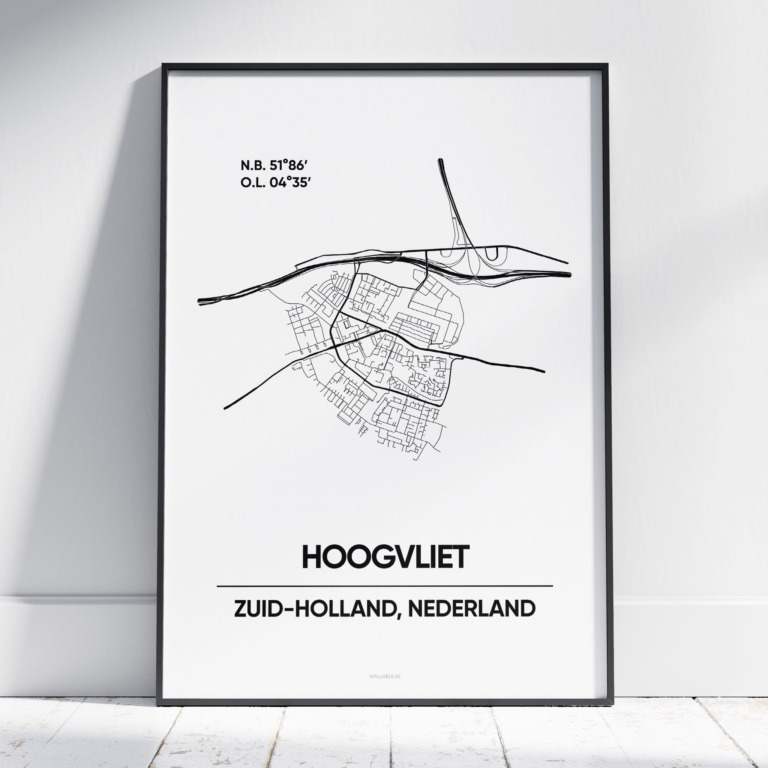 Hoogvliet stad poster