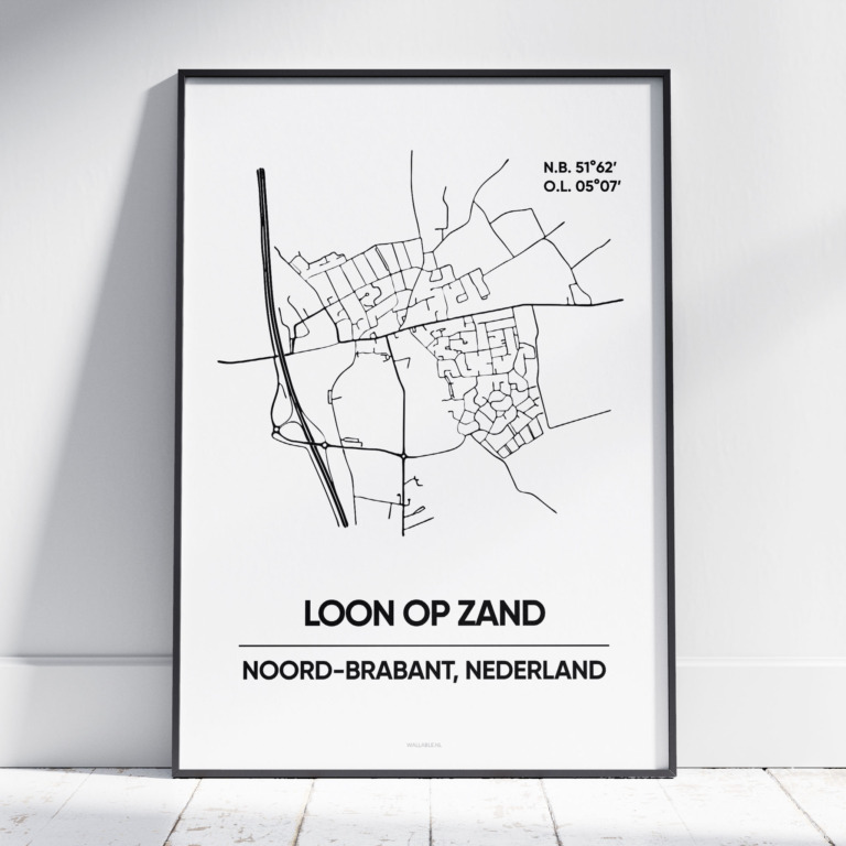 Loon op Zand stad poster