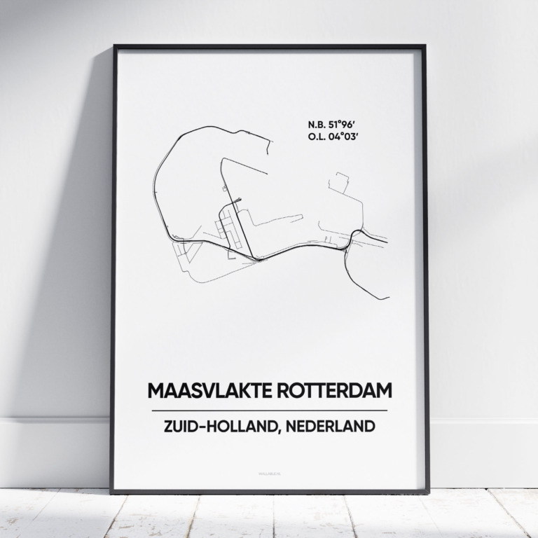 Maasvlakte Rotterdam stad poster