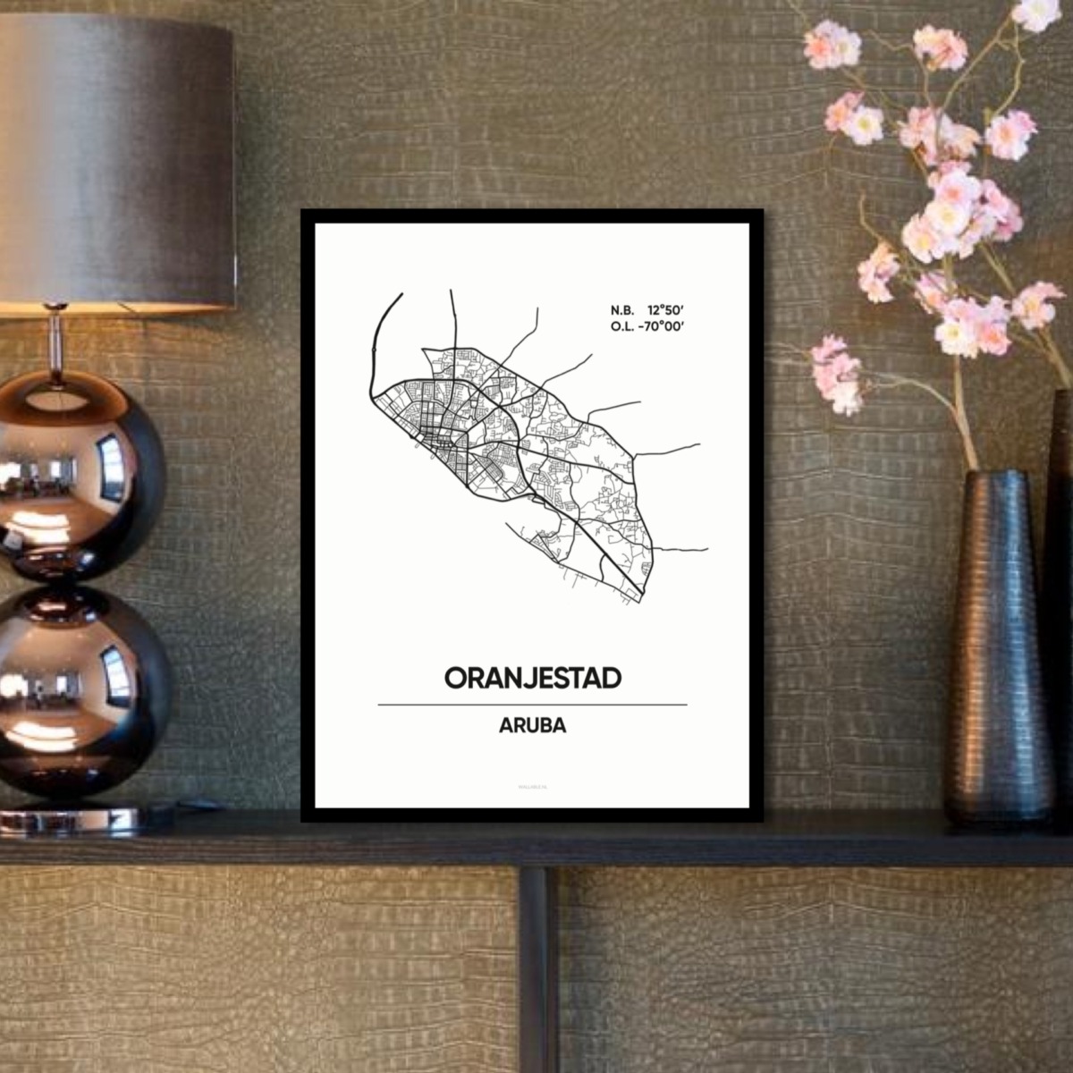 Oranjestad stad poster