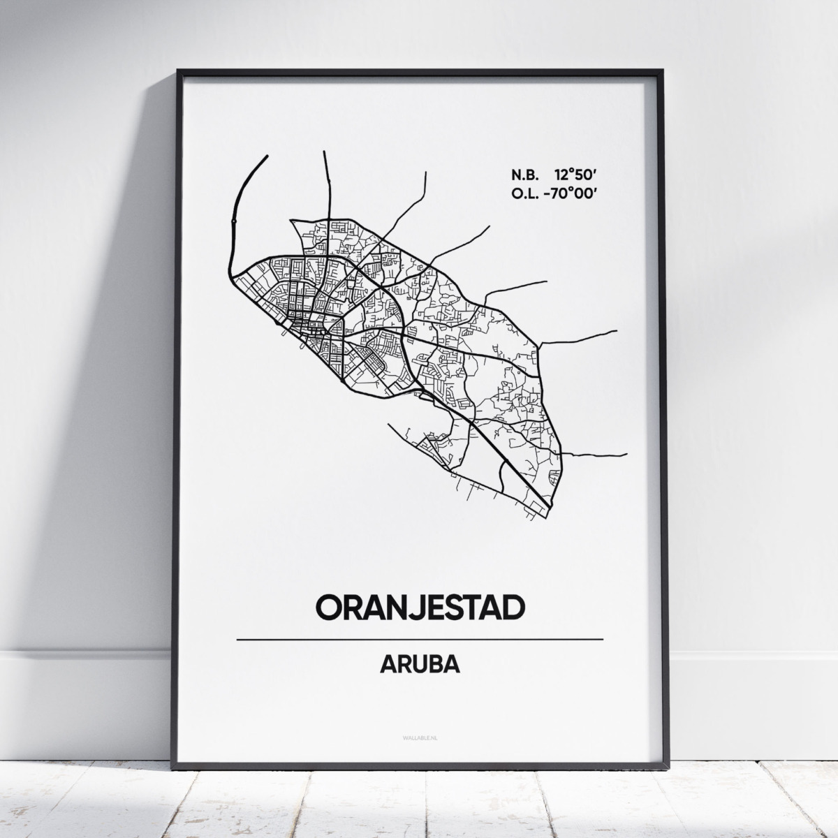 Oranjestad stad poster Oranjestad stad poster