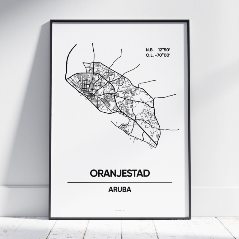 Oranjestad stad poster
