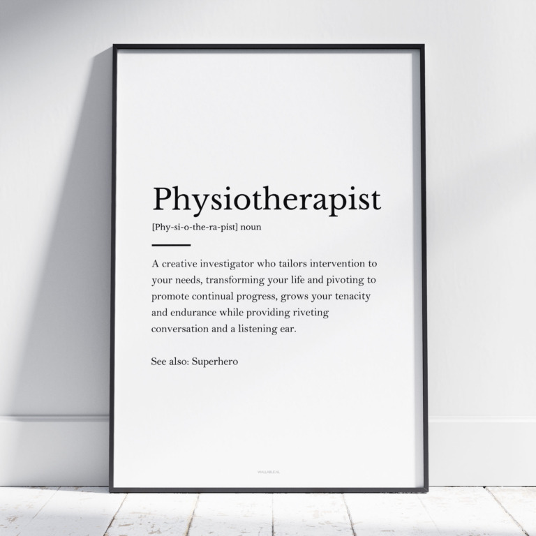 Physiotherapist poster