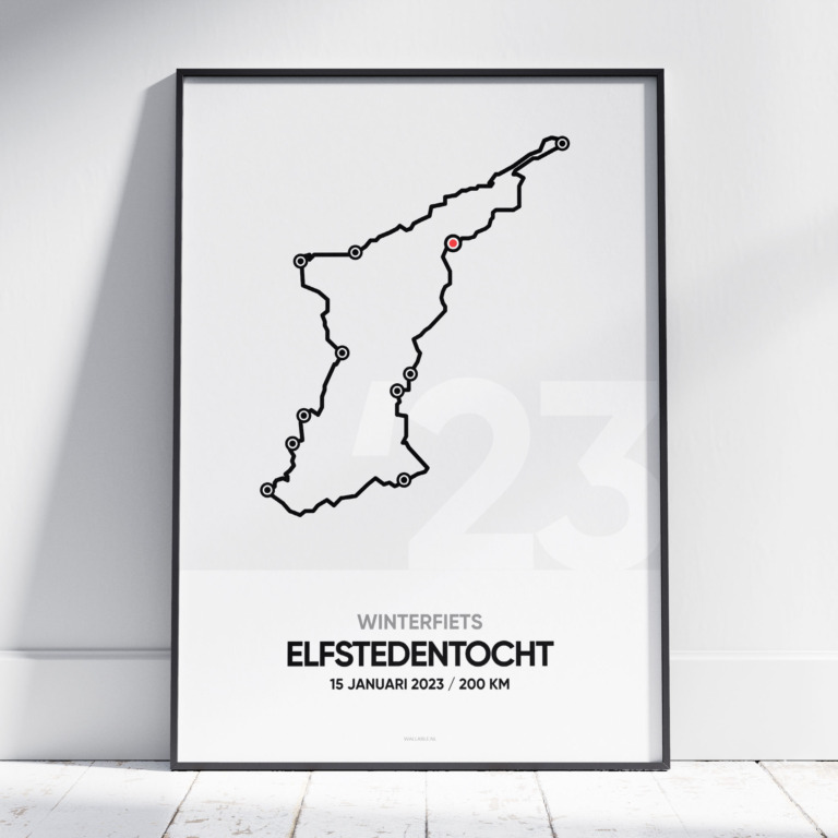 2023 Winterfiets Elfstedentocht Poster