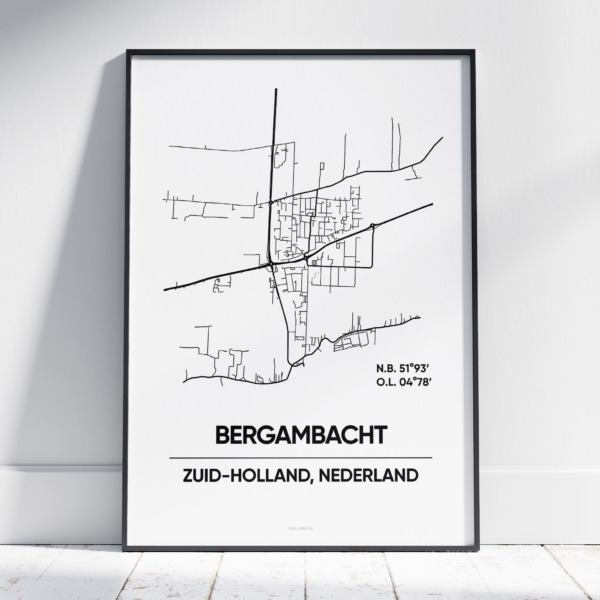 Bergambacht stad poster