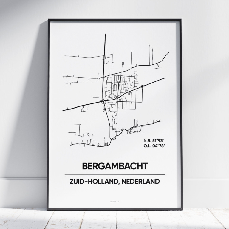 Bergambacht stad poster