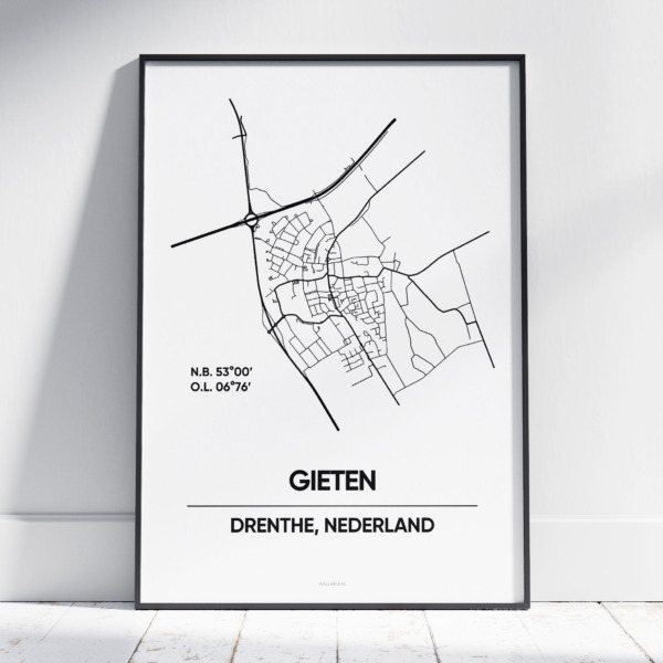 Gieten stad poster
