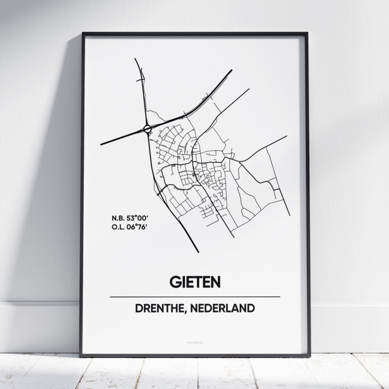 Gieten stad poster