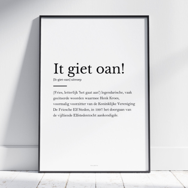 It giet oan poster