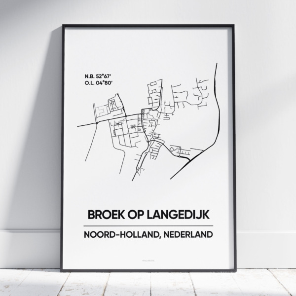 Broek op Langedijk stad poster