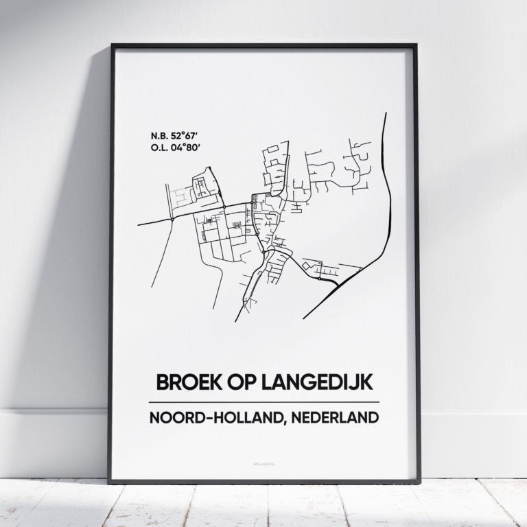 Broek op Langedijk stad poster