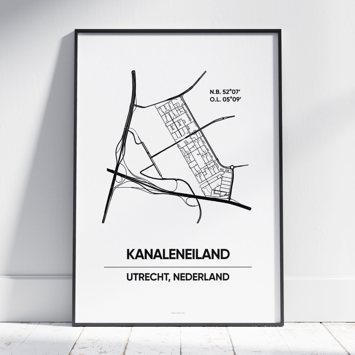 Kanaleneiland Utrecht stad poster
