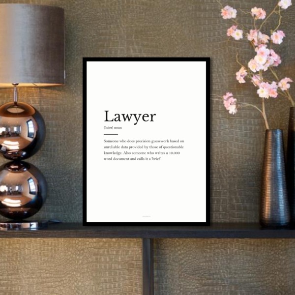 Lawyer poster