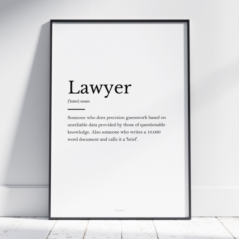 Lawyer poster
