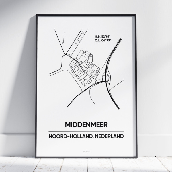 Middenmeer stad poster