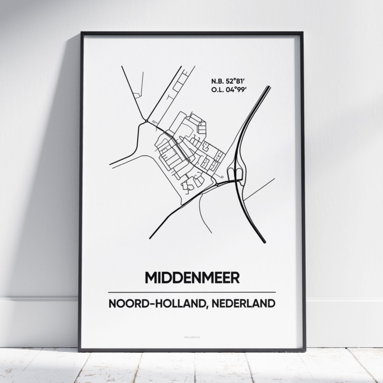 Middenmeer stad poster