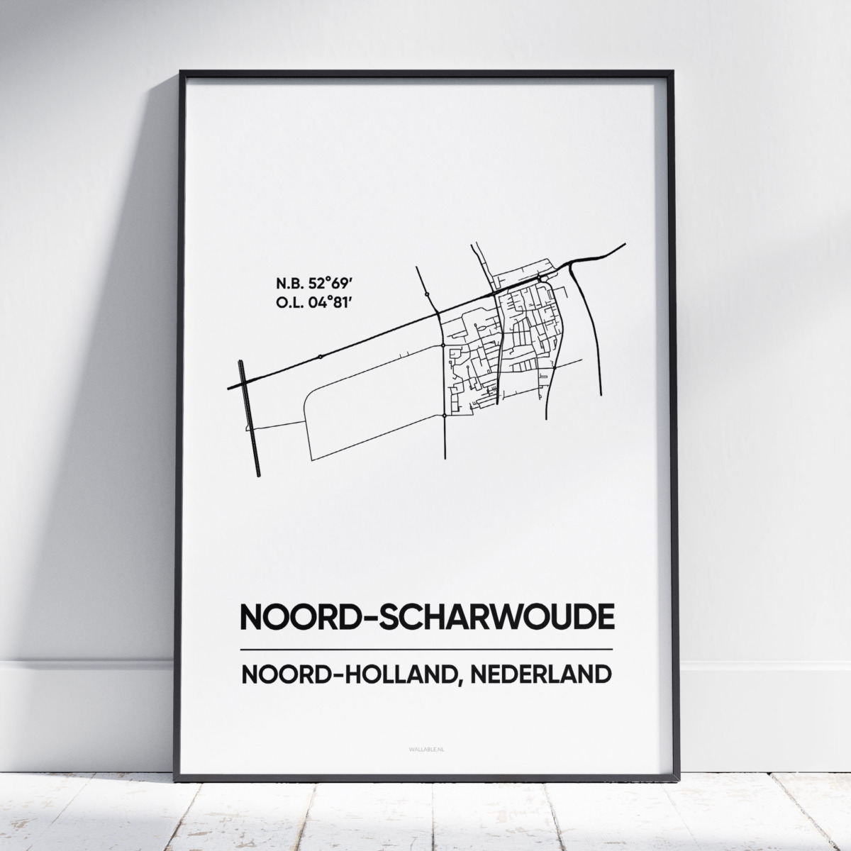 Noord-Scharwoude stad poster Noord-Scharwoude stad poster