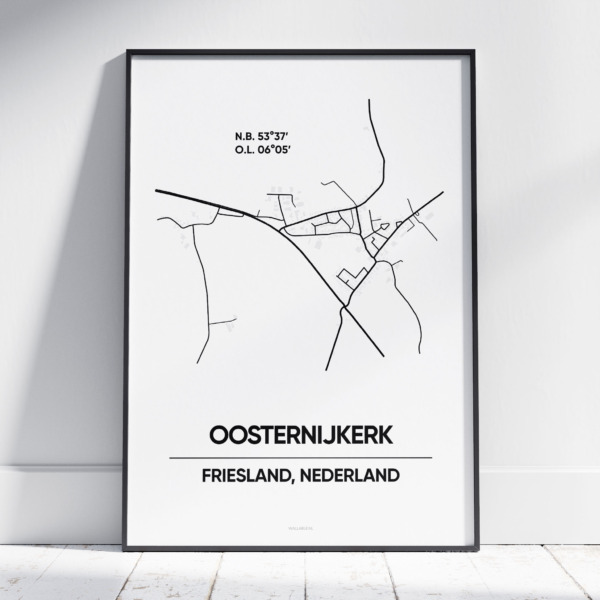 Oosternijkerk stad poster
