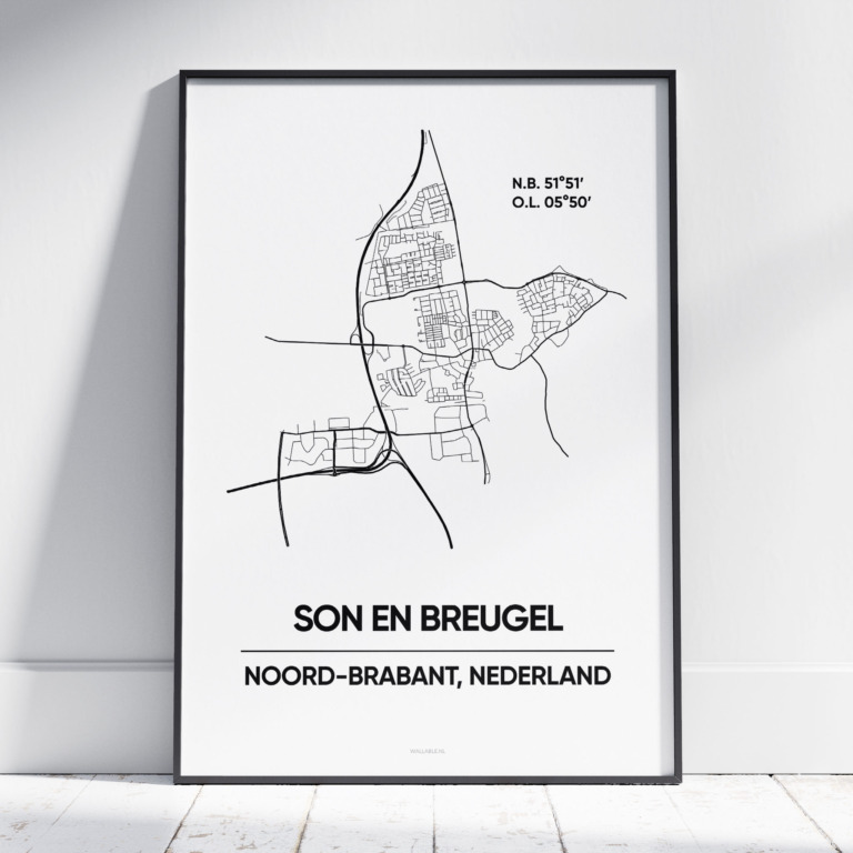 Son en Breugel stad poster