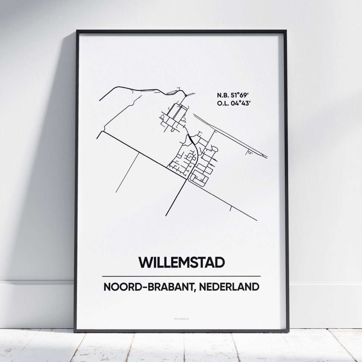Willemstad stad poster Willemstad stad poster