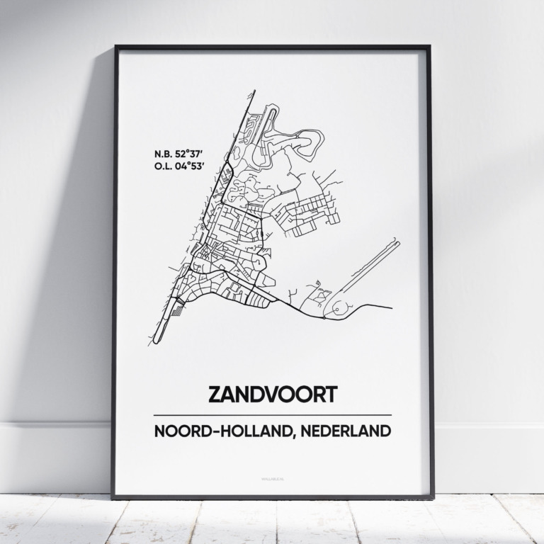 Zandvoort stad poster